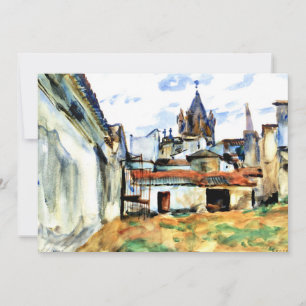 Evora, Portugal - Malerei Karte