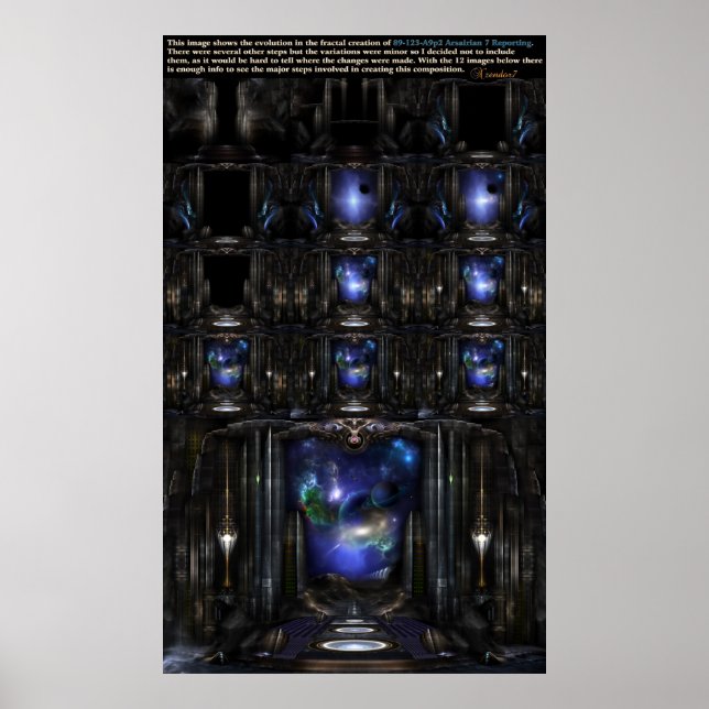 Evoulution of 89-123-A9p2 a7R Archival Poster (Vorne)