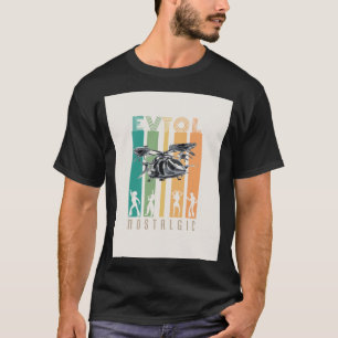 EVTOL Nostalgic für Lufttaxi AAM UAM VTOL T-Shirt