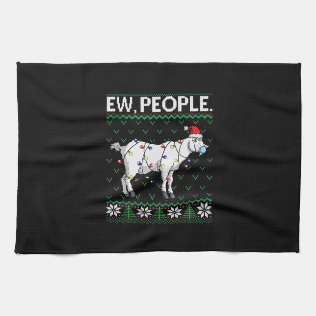Ew Leute bekommen Weihnachtsgeschenk Geschirrtuch (Horizontal)