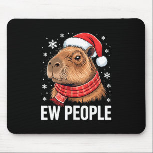 Ew Leute Capybara Weihnachten Lustiger Introvertie Mousepad