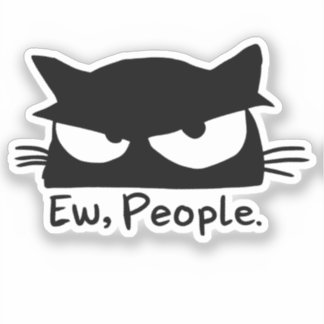 Ew Leute Introvertiert Katzen Aufkleber Lustig Sch