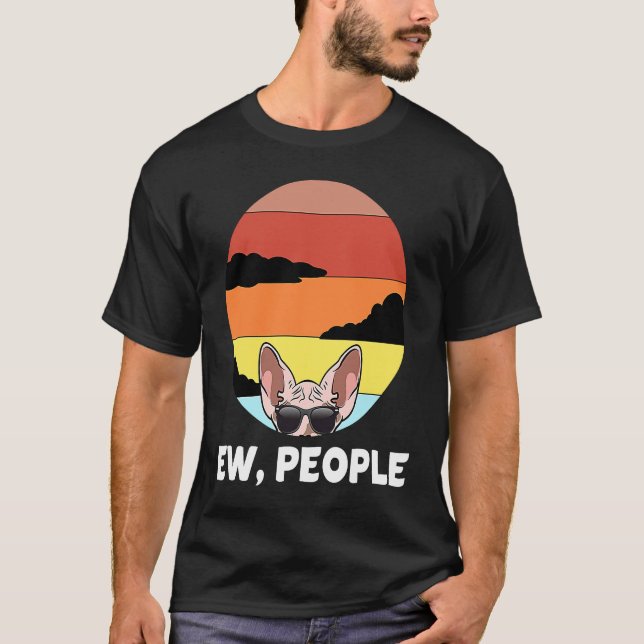 Ew Leute Katze Sphynx Katze T-Shirt (Vorderseite)