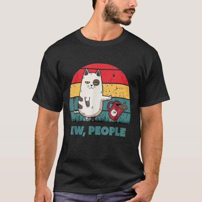 Ew Leute Miau Katze T-Shirt (Vorderseite)