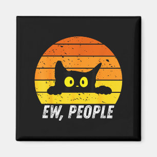 Ew Leute Retro-Katze Lustiger Introvertierter Vint Magnet