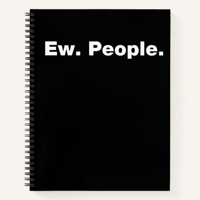 Ew. Menschen. Notizbuch (Vorderseite)