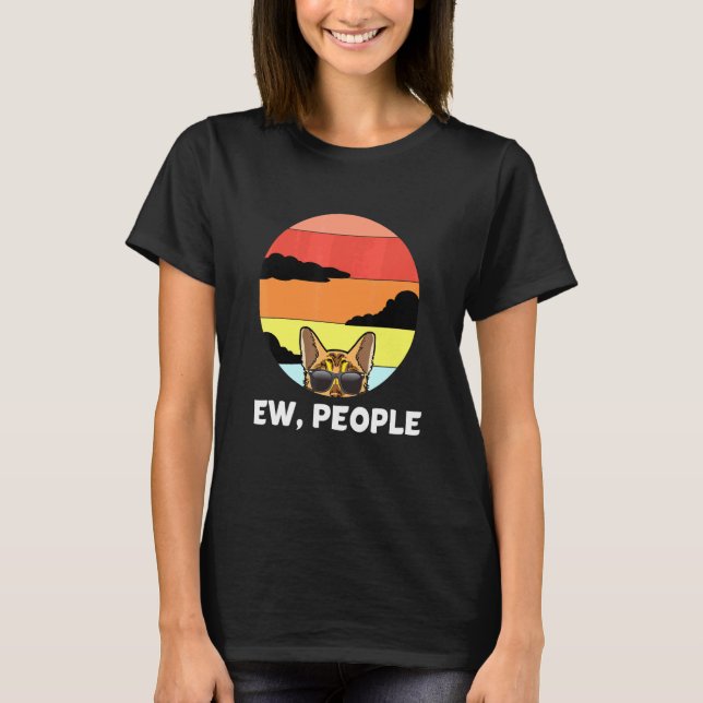 Ew People Cat Bengalisch Cat T-Shirt (Vorderseite)