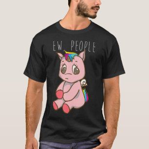 Ew People Cool Introvertierte Rainbow Unicorns Ges T-Shirt