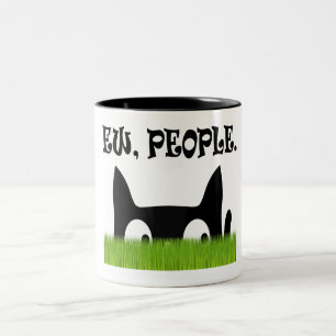 Ew People Drôle Chat Green Grass Mug