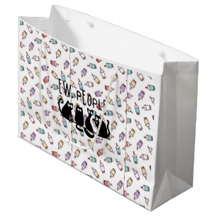 Ew People Funny Meowy Black Cats Große Geschenktüte