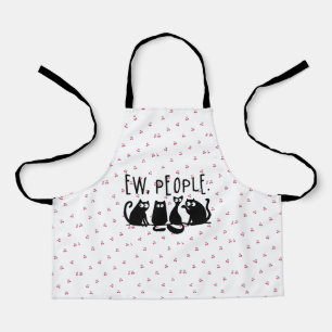 Ew People Funny Meowy Black Cats Schürze