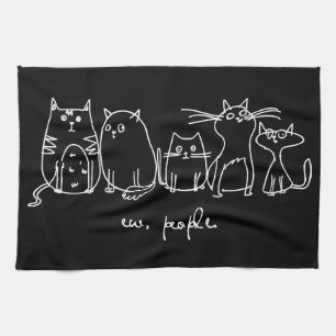 Ew, People Funny Meowy Cat Liebhaber Geschirrtuch