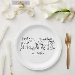 Ew, People Funny Meowy Cat Liebhaber Pappteller