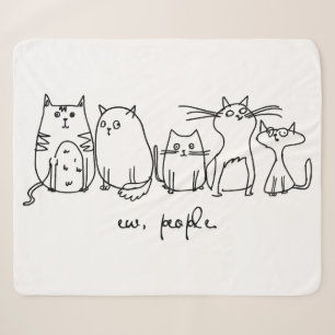 Ew, People Funny Meowy Cat Liebhaber Sherpadecke