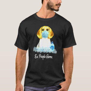 Ew People germs Beagle Hund Tragen Gesichtsmaske T-Shirt
