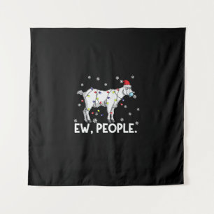Ew People Goat Gift Santa Funny Goat Xmas Geschenk Wandteppich