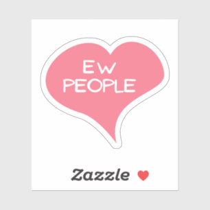 EW PEOPLE Liebesherz Vinyl Aufkleber