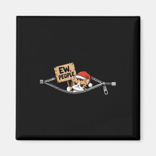 Ew People lustige Niedliche Weihnachtskat für Kitt Magnet