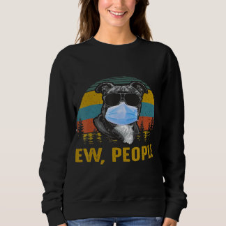 Ew People Vintag Retro Staffordshire Bulldog Sweatshirt