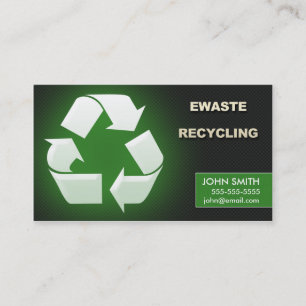 Ewaste, der Geschäfts-Karten - Entwurf 1 recycelt Visitenkarte
