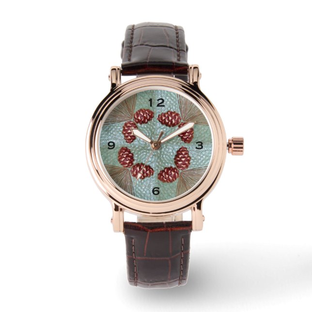 eWatch for Women with pinecones Armbanduhr (Vorderseite)
