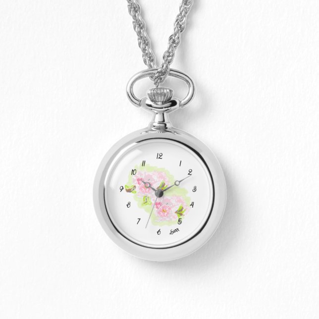 eWatch : Kirschblüten Armbanduhr (Vorderseite)