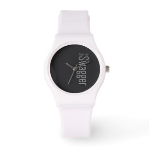 eWatch Sportband mit weißem Silikon Armbanduhr