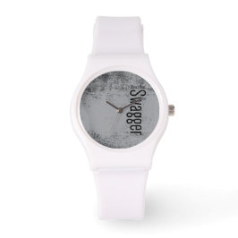 eWatch Sportband mit weißem Silikon Armbanduhr
