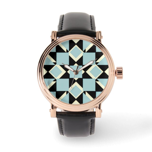 eWatch zeigt ein künstlerisches Design Armbanduhr (Vorderseite)