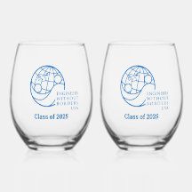 EWB-USA Klasse 2025 Stemless Wine Glasses