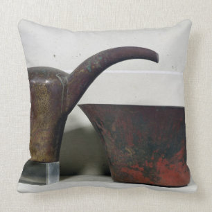 Ewer und Becken (Kupfer) Kissen