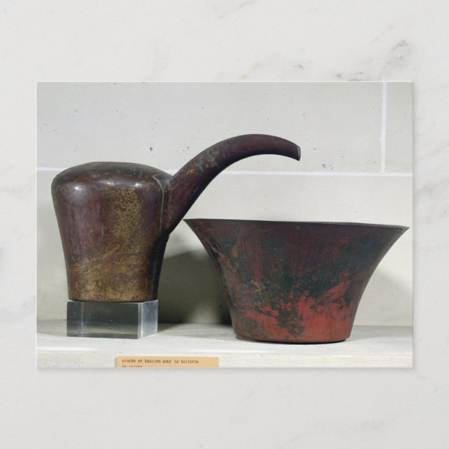 Ewer und Becken (Kupfer) Postkarte (Vorderseite)