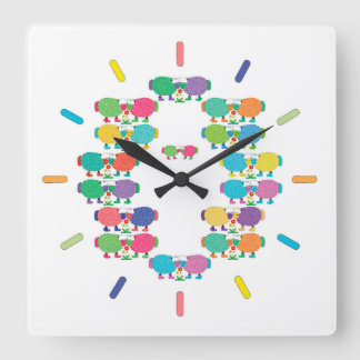 Ewes in der Akryluhr Quadratische Wanduhr