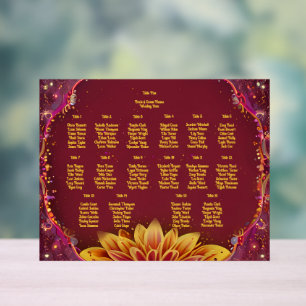 Ewige Blüten: Eine Feier der Liebe" Hochzeit Acrylschild