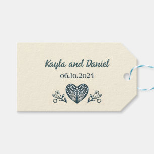 Ewige Blüten, Gewohnte Hochzeit Geschenkanhänger