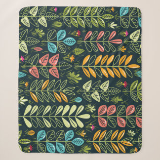 Ewige Blüten: HandGezeichnet Blumeneleganz Sherpadecke