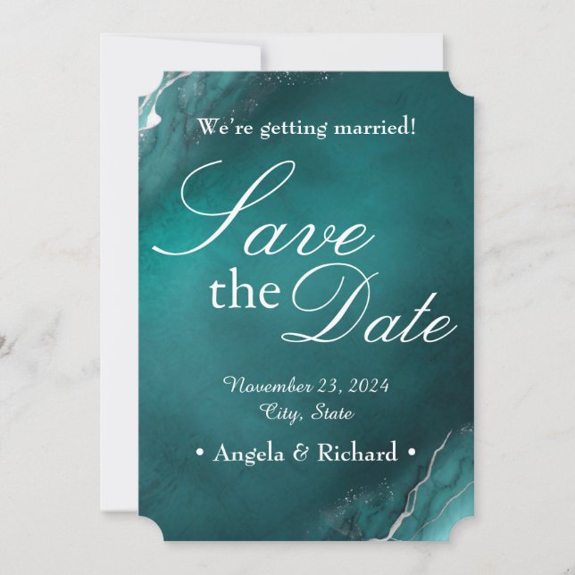 Ewige Eleganz: Save the Date (Vorderseite)