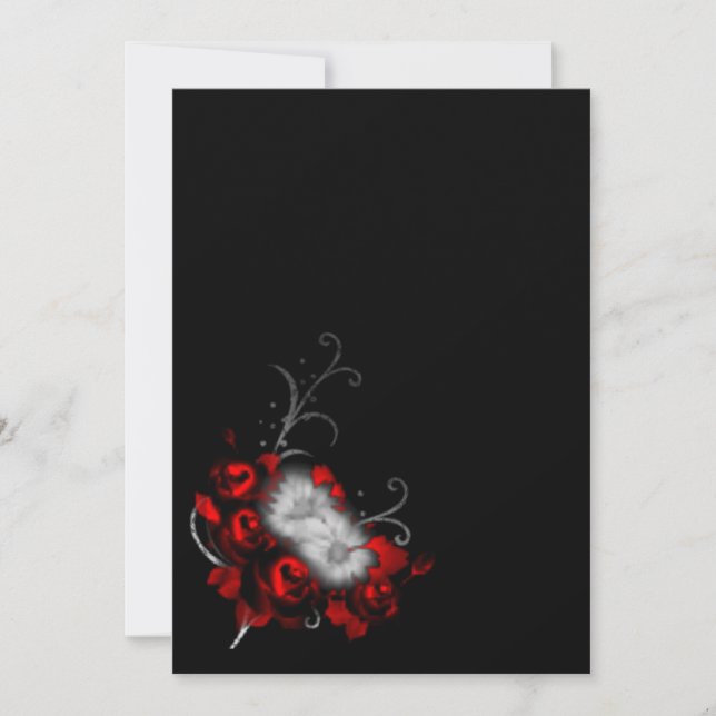 Ewige Erinnerungen Gothic Wedding Einladung (Vorderseite)