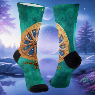Ewige Erneuerung: Weihnachten strahlende Solstice  Socken