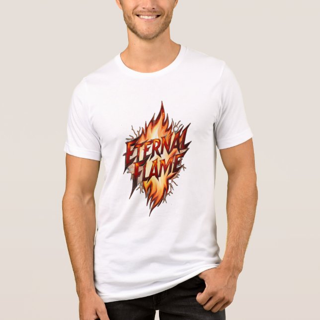 Ewige Flamme Tri-Blend Shirt (Vorderseite)