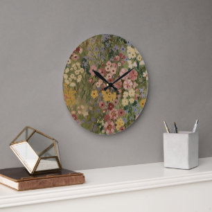 Ewige Frühlingsblüte Große Wanduhr