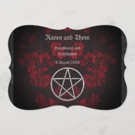 Ewige Handhabung/Hochzeit-Pentagramm-Suite Einladung