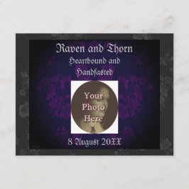 Ewige Handhabung/Hochzeitssuite Lila 2 Einladung