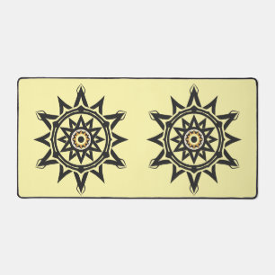 Ewige Harmonie Mandala — Göttliche Geometrie in Go Schreibtischunterlage