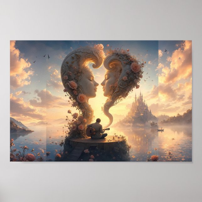 Ewige Herzen auf Sunrise Fantasy Poster (Vorne)