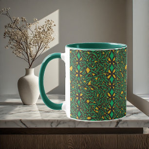 Ewige Knoten keltisches Erbe abstrakte Kunst irisc Tasse