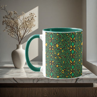 Ewige Knoten keltisches Erbe abstrakte Kunst irisc Tasse