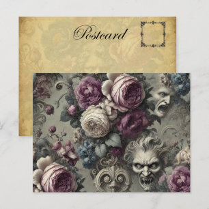 Ewige Konflikte - gotische Viktorianische Feiertagspostkarte