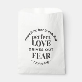 Ewige Liebe - 1 John 4:18 Biokunst Zitat Kunst Geschenktütchen