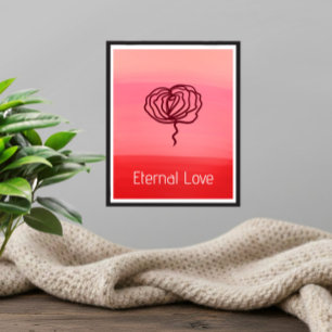 Ewige Liebe Elegante Rosenposter Fotodruck